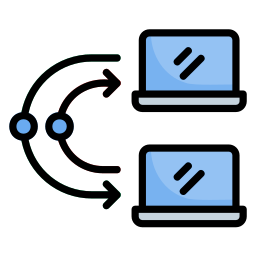 transferencia de datos icono