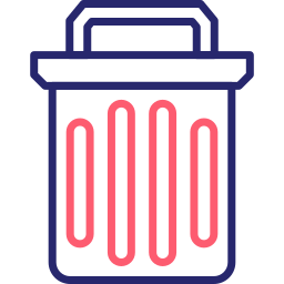 Trash bin icon