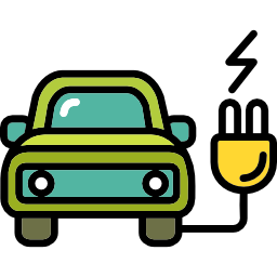 Electric car icon