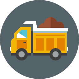 Dump truck icon