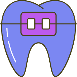 aparelho ortodôntico Ícone