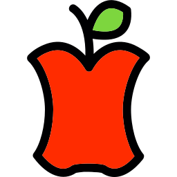 ugryzienie jabłka ikona