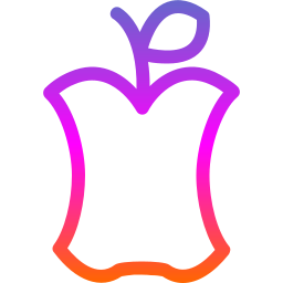 appel bijten icoon