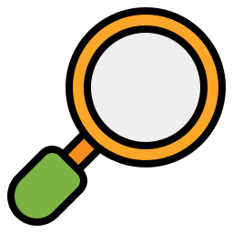 Magnification lens icon