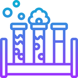 des tubes à essai Icône