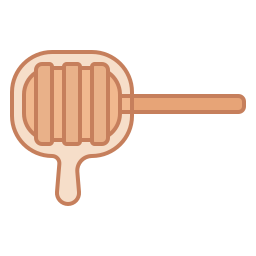 cucharón de miel icono
