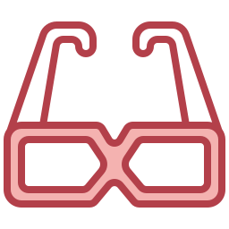 lunettes 3d Icône