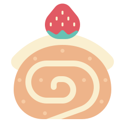 gâteau roulé Icône