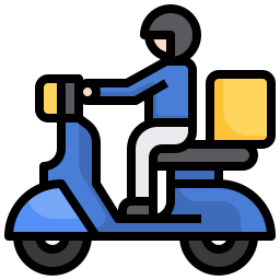 Delivery man icon