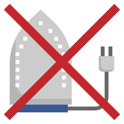 Do not iron icon