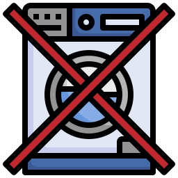 nicht waschen icon