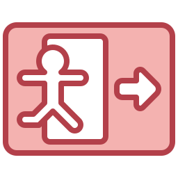 Fire exit icon