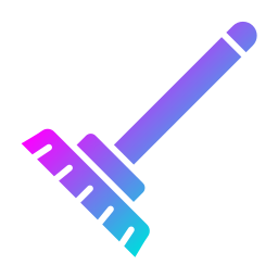 spazzola per la pulizia icona