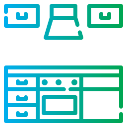 küche eingerichtet icon