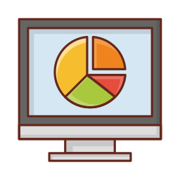 gráfico circular icono