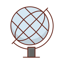 grille globe Icône