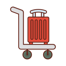 Trolley bag icon