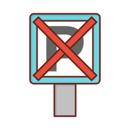 proibido estacionar Ícone