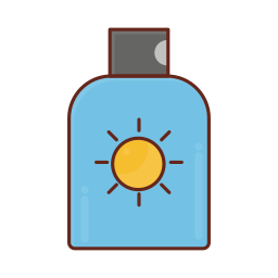 zonnebrandcrème icoon