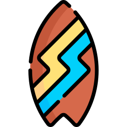 Fish surfboard icon