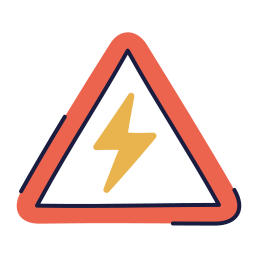 전기 위험 신호 icon