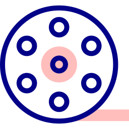 rotolo di pellicola icona