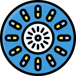 Contraceptive pills icon