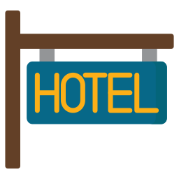 znak hotelu ikona