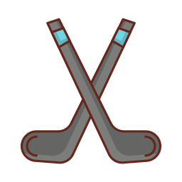crosse de hockey Icône
