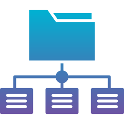 clasificación de datos icono