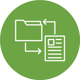 transformación de datos icono