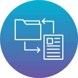 transformación de datos icono