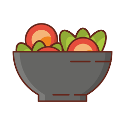 tazón de frutas icono