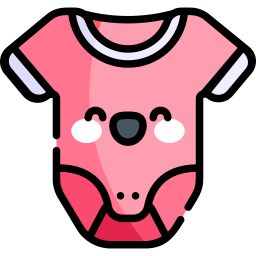 Baby cloth icon