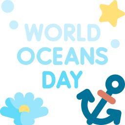 dia mundial de los oceanos icono