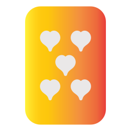 vijf harten icoon