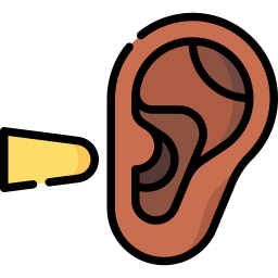 tappo per le orecchie icona