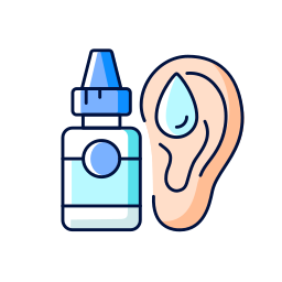 gocce per le orecchie icona