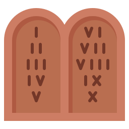 Ten commandments icon