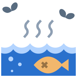 Water pollution icon