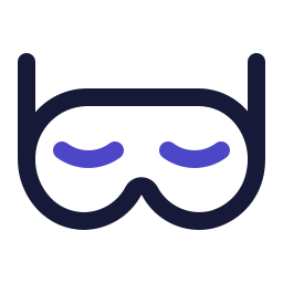 Sleeping mask icon