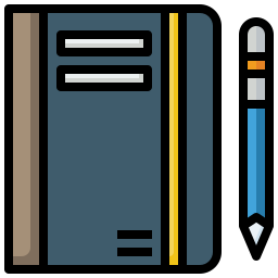 bloc de dibujo icono