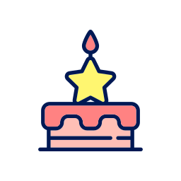 Birthday and celebration icon