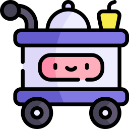 Food trolley icon