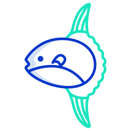 Солнечная рыба иконка
