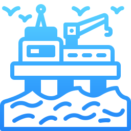 plataforma petrolera icono