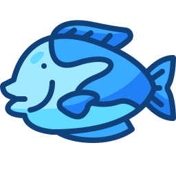 pesce codolo azzurro icona