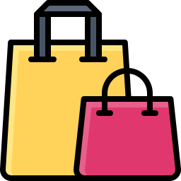 Shopping bags icon