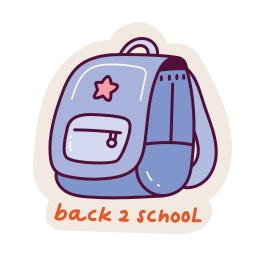 Backpack sticker