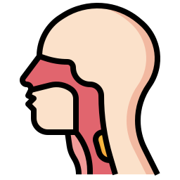 Throat cancer icon